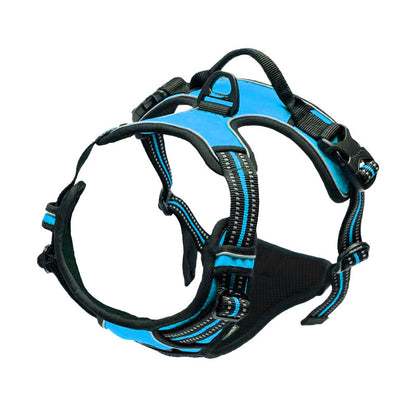 Adjustable Polyester Dog Harness with Leash – Multiple Colors
