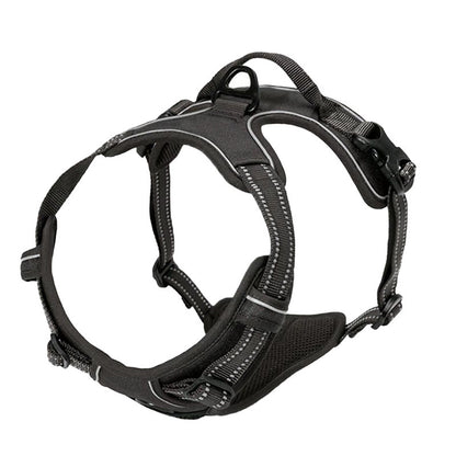 Adjustable Polyester Dog Harness with Leash – Multiple Colors
